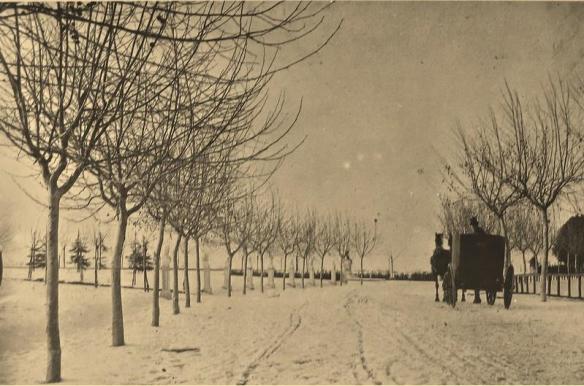1890 neve al gianicolo carrozza di giovanni primoli